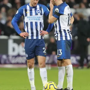 Battle at London Stadium: West Ham United vs. Brighton and Hove Albion (February 1, 2020, Premier League) Battle at London Stadium: West Ham United vs. Brighton and Hove Albion (February 1, 2020, Premier League)