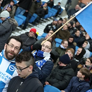 Brighton and Burnley Fans Clash in Premier League Match at American Express Community Stadium (16DEC17)