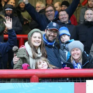 Brighton and Hove Albion FA Cup Fans at Griffin Park (03JAN15)