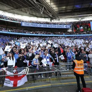 Brighton and Hove Albion FA Cup Semi-Final vs Manchester United: Passionate Fan Moments at Wembley Stadium (23APR23) Brighton and Hove Albion FA Cup Semi-Final vs Manchester United: Passionate Fan Moments at Wembley Stadium (23APR23)