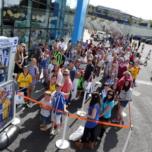 Brighton & Hove Albion: Fan Interaction at the September 2013 Club Shop Signing Event