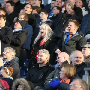 Brighton and Hove Albion Fans in Action at Blackburn Rovers Championship Match, 21st March 2015