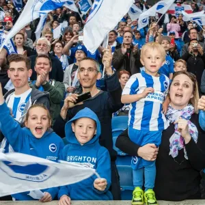 Brighton and Hove Albion Fans in Action during the EFL Sky Bet Championship Match vs. Bristol City (29APR17)