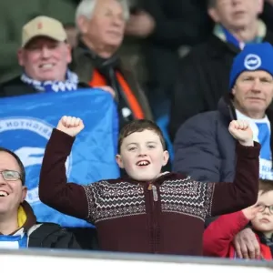 Brighton and Hove Albion Fans in Action at Sheffield Wednesday Championship Match, 14 February 2015 Brighton and Hove Albion Fans in Action at Sheffield Wednesday Championship Match, 14 February 2015
