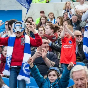 Brighton and Hove Albion Fans in Action during the Sky Bet Championship Match vs Burnley (02APR16) Brighton and Hove Albion Fans in Action during the Sky Bet Championship Match vs Burnley (02APR16)