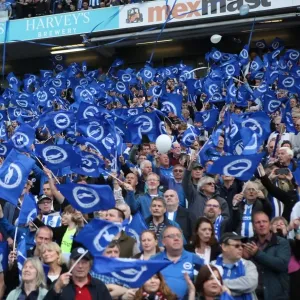 Brighton and Hove Albion Fans Celebrate Promotion to Premier League at American Express Community Stadium (29APR17)