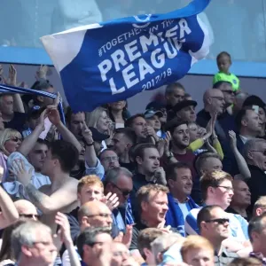 Brighton and Hove Albion Fans Celebrate Promotion to Premier League at Villa Park (07MAY17)