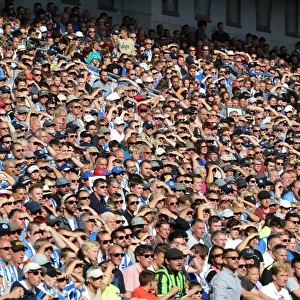 Brighton and Hove Albion Fans Cheer at the American Express Community Stadium During Pre-Season Friendly Against Atletico de Madrid (06AUG17)