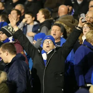 Brighton & Hove Albion Fans at Craven Cottage during Sky Bet Championship Match (29DEC14) Brighton & Hove Albion Fans at Craven Cottage during Sky Bet Championship Match (29DEC14)