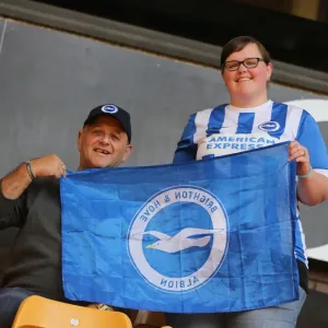 Brighton and Hove Albion Fans Epic Showdown at Molineux Stadium, Sky Bet Championship 2015 Brighton and Hove Albion Fans Epic Showdown at Molineux Stadium, Sky Bet Championship 2015