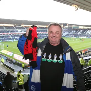 Brighton and Hove Albion Fans in Full Force: Derby County Championship Match, December 2014