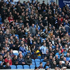 Brighton and Hove Albion Fans in Full Force: A Sea of Colors against Norwich City (3rd April 2015)