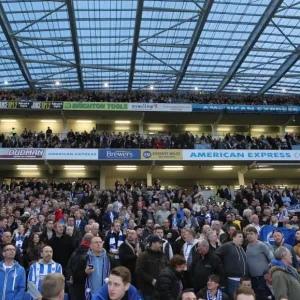 Brighton and Hove Albion Fans in Full Force: AFC Bournemouth Clash, American Express Community Stadium, 10 April 2015 Brighton and Hove Albion Fans in Full Force: AFC Bournemouth Clash, American Express Community Stadium, 10 April 2015
