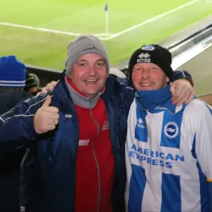 Brighton and Hove Albion Fans in Full Force at Cardiff City Stadium, 10th February 2015 Brighton and Hove Albion Fans in Full Force at Cardiff City Stadium, 10th February 2015