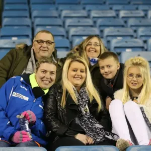 Brighton and Hove Albion Fans in Full Force at Millwall's New Den (17MAR15)