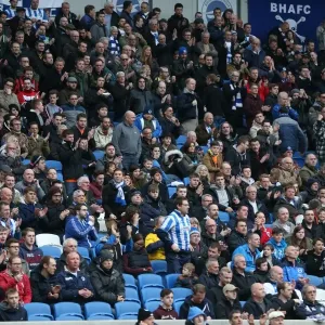 Brighton and Hove Albion Fans in Full Force: A Sea of Colors against Norwich City (3rd April 2015) Brighton and Hove Albion Fans in Full Force: A Sea of Colors against Norwich City (3rd April 2015)