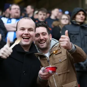 Brighton and Hove Albion Fans in Full Force: A Sea of Colors at The Valley during the Charlton Athletic Championship Match, January 2015 Brighton and Hove Albion Fans in Full Force: A Sea of Colors at The Valley during the Charlton Athletic Championship Match, January 2015