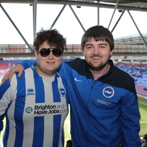 Brighton and Hove Albion Fans in Full Force at Wigan Athletic Championship Clash (18APR15) Brighton and Hove Albion Fans in Full Force at Wigan Athletic Championship Clash (18APR15)