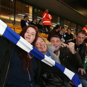 Brighton and Hove Albion Fans Passionate Display at Norwich City Championship Match, 22nd November 2014 Brighton and Hove Albion Fans Passionate Display at Norwich City Championship Match, 22nd November 2014