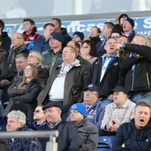Brighton and Hove Albion Fans Passionate Showdown at Blackburn Rovers (21MAR15)