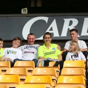 Brighton and Hove Albion Fans Passionate Showdown at Wolverhampton Wanderers, Sky Bet Championship 2015 Brighton and Hove Albion Fans Passionate Showdown at Wolverhampton Wanderers, Sky Bet Championship 2015