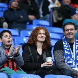 Brighton and Hove Albion Fans Passionate Showing at Bolton Wanderers Championship Clash, 28th February 2015