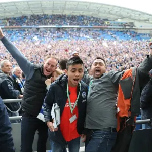 Brighton and Hove Albion Fans Passionate Support: EFL Sky Bet Championship Clash vs. Wigan Athletic (17th April 2017) Brighton and Hove Albion Fans Passionate Support: EFL Sky Bet Championship Clash vs. Wigan Athletic (17th April 2017)