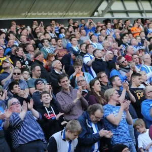 Brighton and Hove Albion Fans Passionate Support at Rotherham United Match, April 2015
