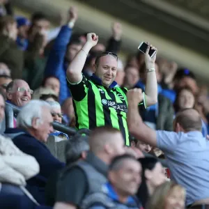 Brighton and Hove Albion Fans Passionate Support at Wigan Athletic Championship Match (18APR15) Brighton and Hove Albion Fans Passionate Support at Wigan Athletic Championship Match (18APR15)