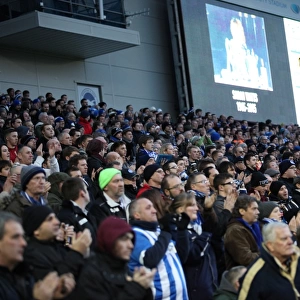Brighton and Hove Albion Fans Pay Tribute: Sarah Watts Applauded at American Express Community Stadium (Brentford vs. Brighton, 17 January 2015)