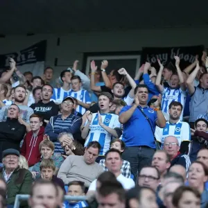 Brighton & Hove Albion Fans in Full Support: A Sea of Colors at the American Express Community Stadium vs. Middlesbrough (18OCT14) Brighton & Hove Albion Fans in Full Support: A Sea of Colors at the American Express Community Stadium vs. Middlesbrough (18OCT14)