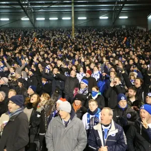 Brighton & Hove Albion Fans in Full Swing at Fulham's Craven Cottage (29DEC14) Brighton & Hove Albion Fans in Full Swing at Fulham's Craven Cottage (29DEC14)