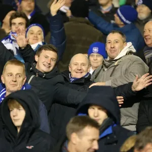 Brighton and Hove Albion Fans in Full Throat at Craven Cottage (2014) Brighton and Hove Albion Fans in Full Throat at Craven Cottage (2014)
