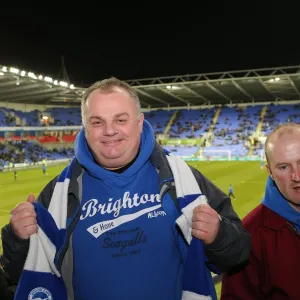 Brighton and Hove Albion Fans in Full Throat at Reading's Madejski Stadium (10MAR15)