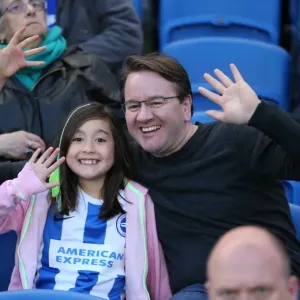 Brighton and Hove Albion Fans in Full Throat during Sky Bet Championship Clash vs. AFC Bournemouth (10APR15) Brighton and Hove Albion Fans in Full Throat during Sky Bet Championship Clash vs. AFC Bournemouth (10APR15)