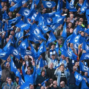 Brighton and Hove Albion Fans Unite: Play-Off Tension at American Express Community Stadium (16MAY16) Brighton and Hove Albion Fans Unite: Play-Off Tension at American Express Community Stadium (16MAY16)