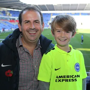 Brighton and Hove Albion Fans Unwavering Passion at Reading Championship Match, October 2015