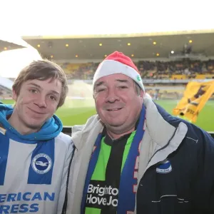 Brighton and Hove Albion Fans Unwavering Passion at Wolverhampton Wanderers Championship Match (20DEC14) Brighton and Hove Albion Fans Unwavering Passion at Wolverhampton Wanderers Championship Match (20DEC14)