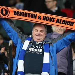Brighton and Hove Albion Fans Unwavering Support at Sheffield Wednesday Championship Match, 14 February 2015