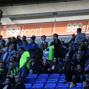 Brighton and Hove Albion Fans Unwavering Support at Reading Championship Match, October 2015 Brighton and Hove Albion Fans Unwavering Support at Reading Championship Match, October 2015
