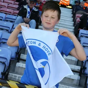 Brighton and Hove Albion Fans Unwavering Support at Wigan Athletic Championship Match, 18th April 2015 Brighton and Hove Albion Fans Unwavering Support at Wigan Athletic Championship Match, 18th April 2015