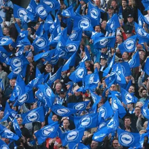 Brighton and Hove Albion Fans Wave Flags in Play-Off Tension (16MAY16) Brighton and Hove Albion Fans Wave Flags in Play-Off Tension (16MAY16)