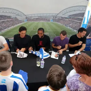 Brighton & Hove Albion FC: 2013 Club Shop Signing Event - Fans Engaging with Players