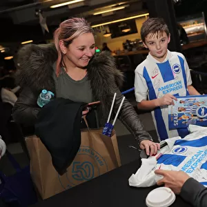 Brighton & Hove Albion FC: 2019/20 Season - Neal Maupay, Dale Stephens, Aaron Connolly, and Adam Webster Sign Autographs at Amex Stadium