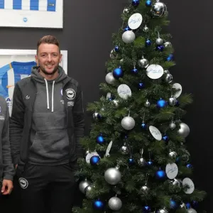 Brighton & Hove Albion FC: 2019/20 Season - Neal Maupay, Dale Stephens, Aaron Connolly, and Adam Webster Sign Autographs at Amex Stadium Brighton & Hove Albion FC: 2019/20 Season - Neal Maupay, Dale Stephens, Aaron Connolly, and Adam Webster Sign Autographs at Amex Stadium