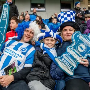Brighton and Hove Albion FC: Celebrating Championship Victory Over Derby County (02MAY16)