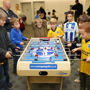 Brighton & Hove Albion FC: A Joyful Gathering of Young Seagulls at the 2013 Christmas Party Brighton & Hove Albion FC: A Joyful Gathering of Young Seagulls at the 2013 Christmas Party