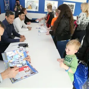 Brighton & Hove Albion FC: Meet and Greet with Chris Hughton, Colin Calderwood, Leon Best, and Christian Walton (17FEB15) Brighton & Hove Albion FC: Meet and Greet with Chris Hughton, Colin Calderwood, Leon Best, and Christian Walton (17FEB15)