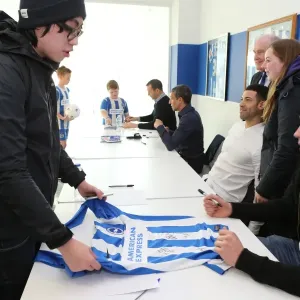 Brighton & Hove Albion FC: Meet and Greet with Chris Hughton, Colin Calderwood, Leon Best, and Christian Walton (17FEB15) Brighton & Hove Albion FC: Meet and Greet with Chris Hughton, Colin Calderwood, Leon Best, and Christian Walton (17FEB15)