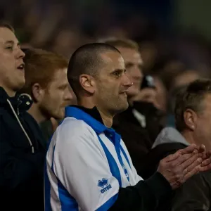 Brighton & Hove Albion FC: North Stand Fans in Full Swing during the Championship Match against Reading (April 10, 2012) Brighton & Hove Albion FC: North Stand Fans in Full Swing during the Championship Match against Reading (April 10, 2012)